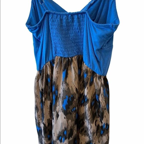 SILENCE+NOISE Blue Patterned Casual Tank Dress S - Picture 6 of 7